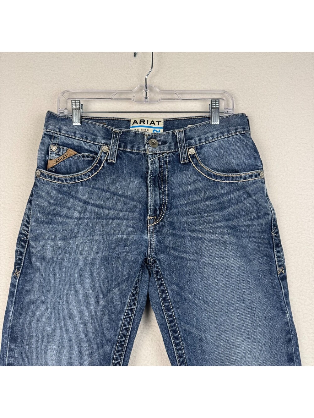 ARIAT M2 Traditional Relaxed Boot Cut Jeans Mens 30x34 Owens Western Work Wear - Picture 2 of 12
